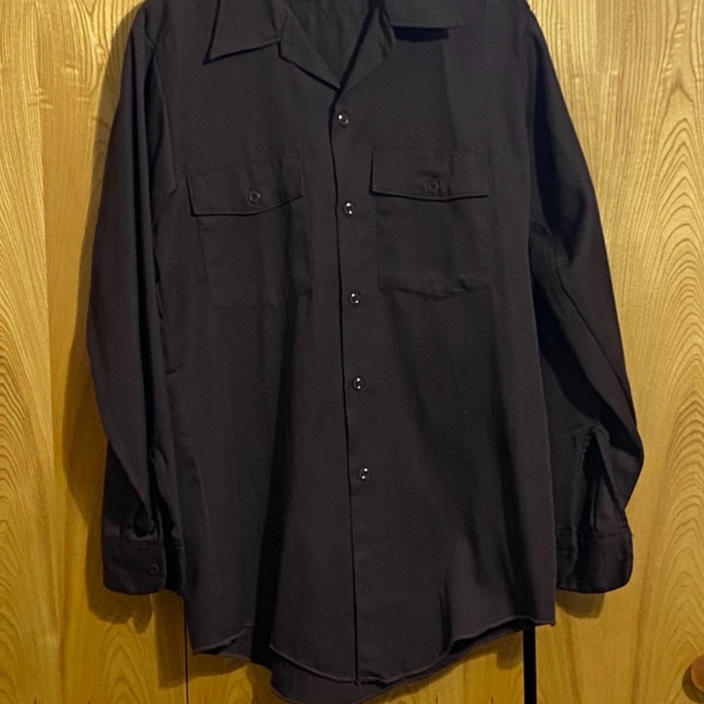 Dickies Black Casual Button Down Shirt